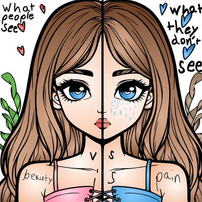 realistic girl split