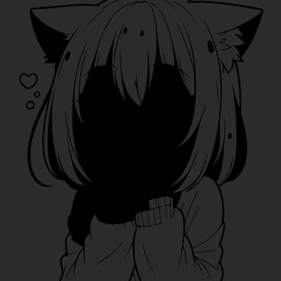 shy anime catgirl