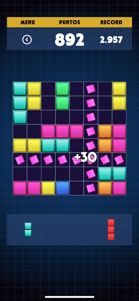 BrainBloq: Block Puzzle Game - BrainBloq block puzzle gameplay showing colorful blocks on a grid