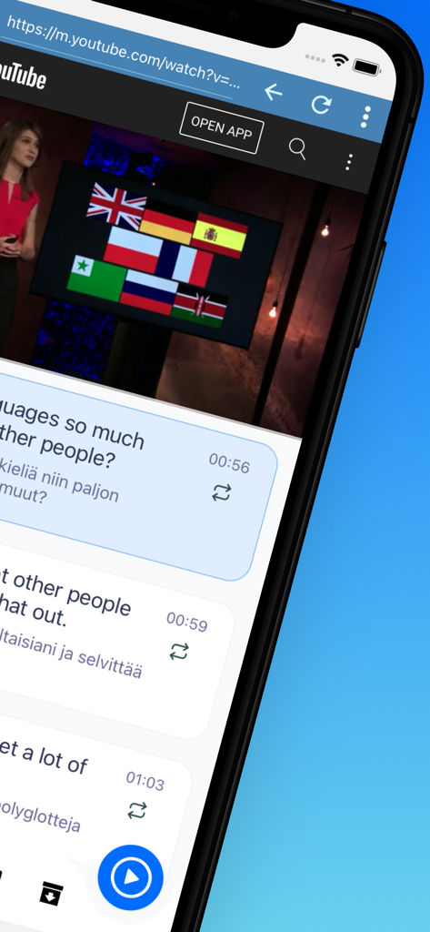 ReadLang WatchLang - ReadLang WatchLang app dual subtitle player for YouTube language learning