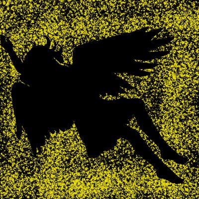 a falling angel realistic