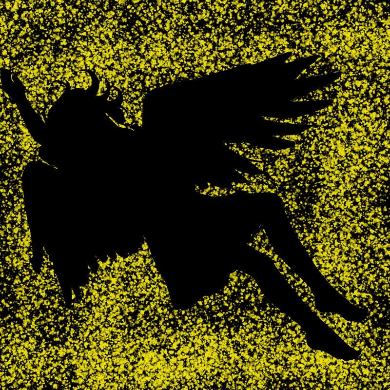 a falling angel realistic