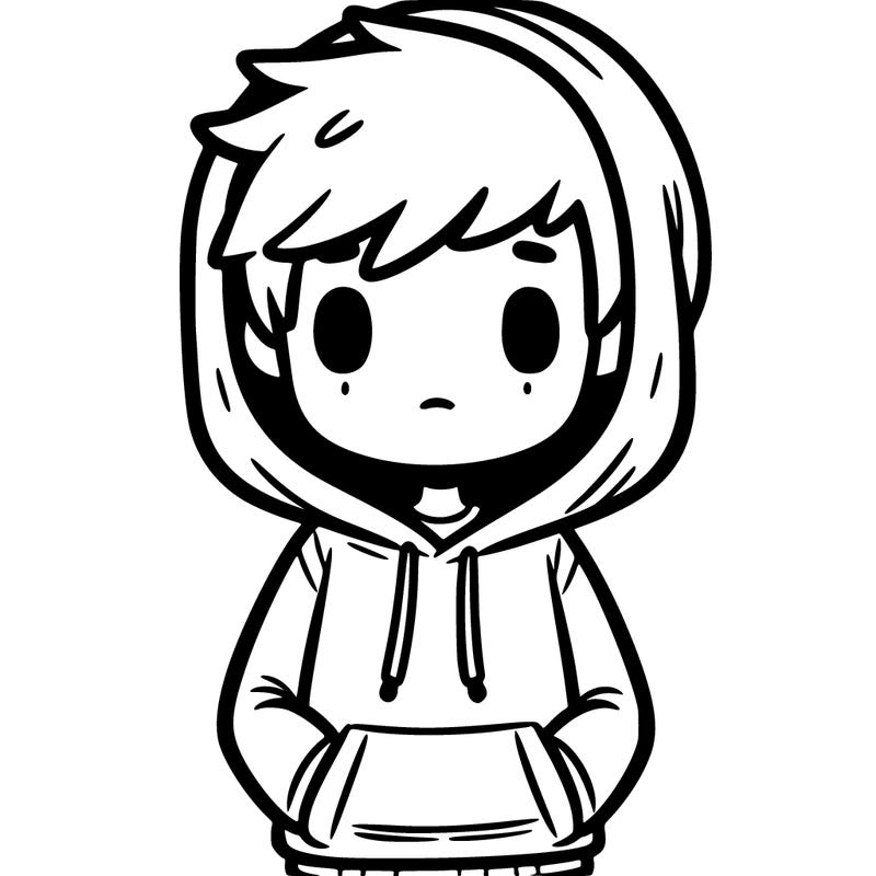 boy with hoodie