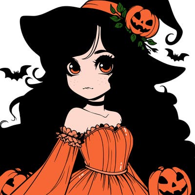 realistic girl halloween