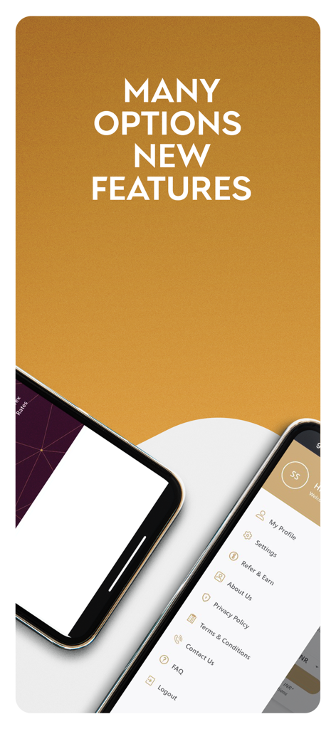 City Exchange Remit Online - City Exchange Remit Online app screenshot showcasing new features and user menu options on iPhone