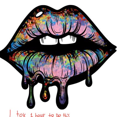 lips that look realistic and drip