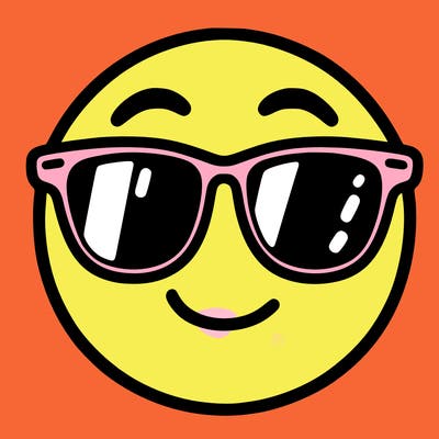 emoji with sunglasses