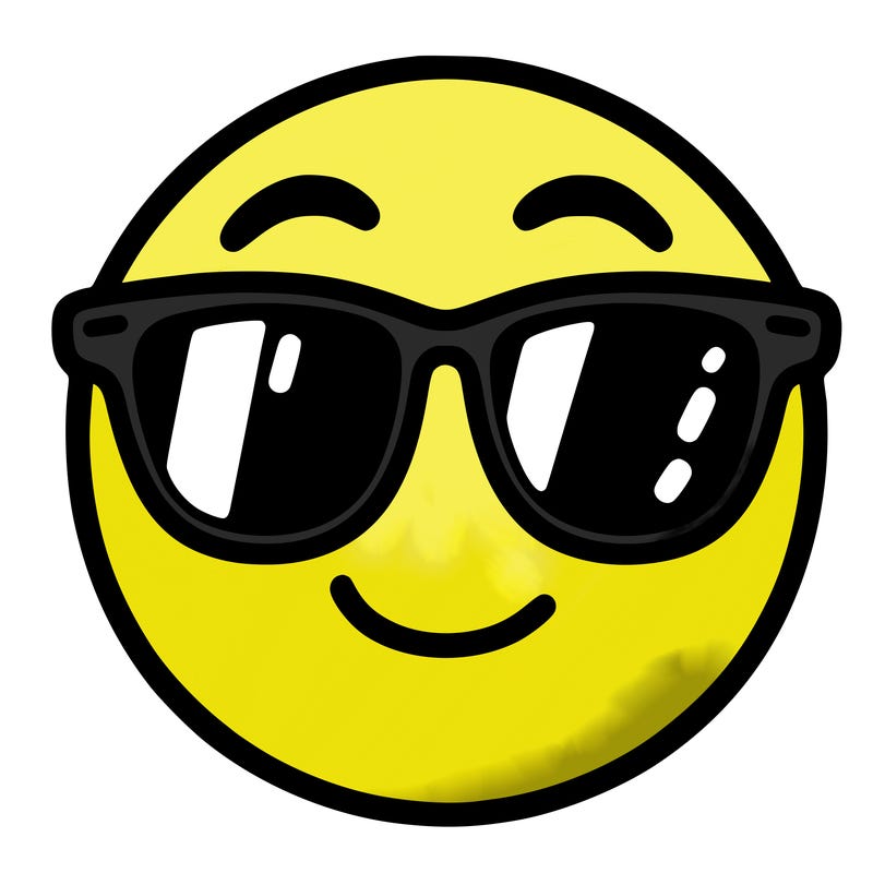 emoji with sunglasses