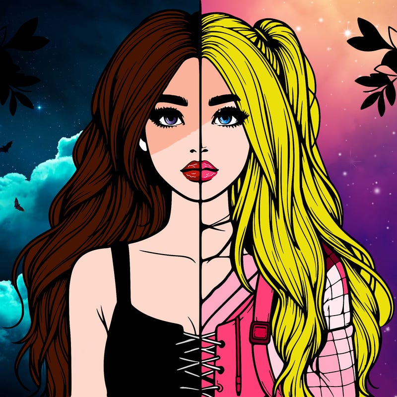 realistic girl split