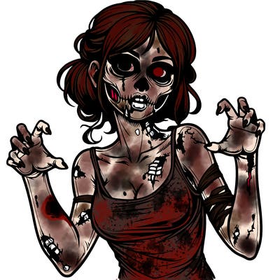 realistic zombie girl