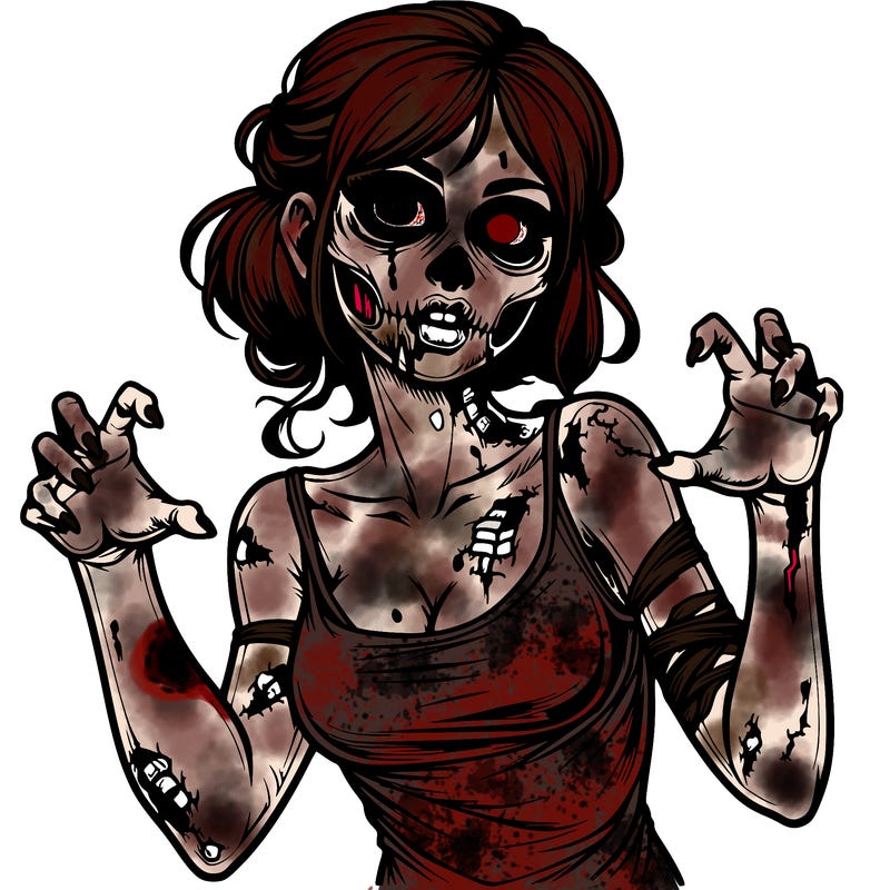realistic zombie girl