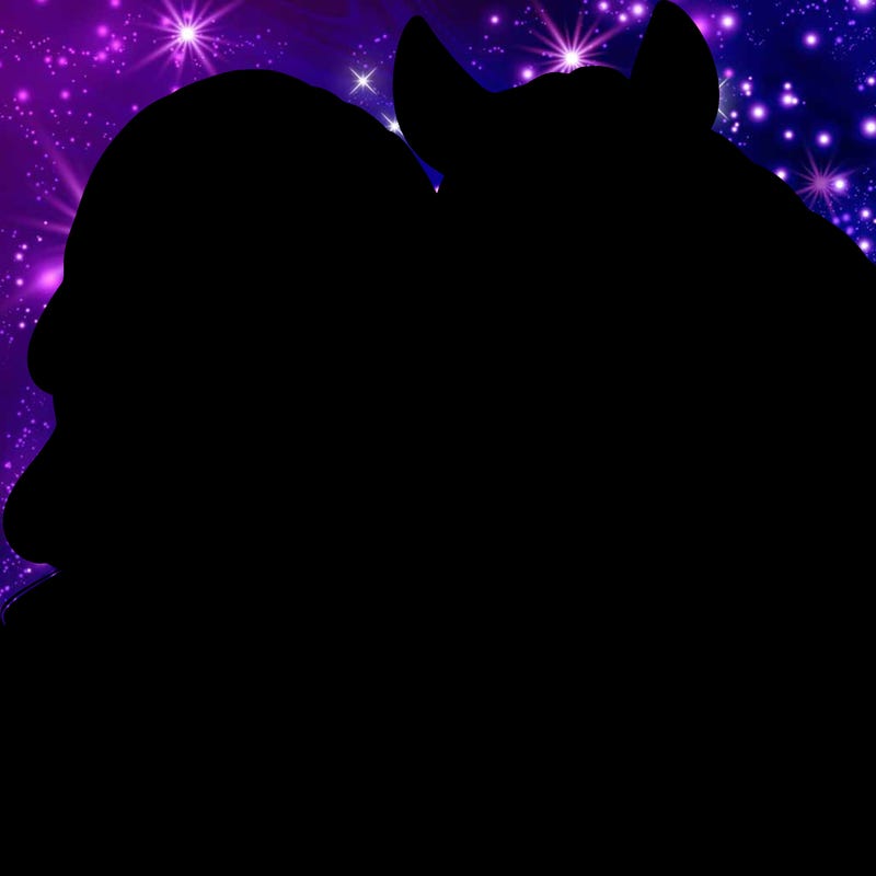 realistic girl with horse