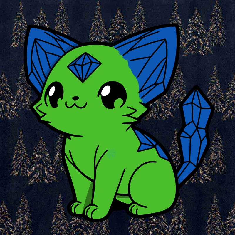 crystal kitten