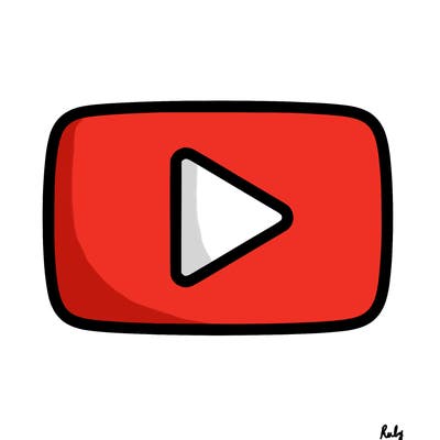 make me the plain youtube logo but a little bit bigger