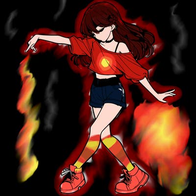 realistic girl danceing