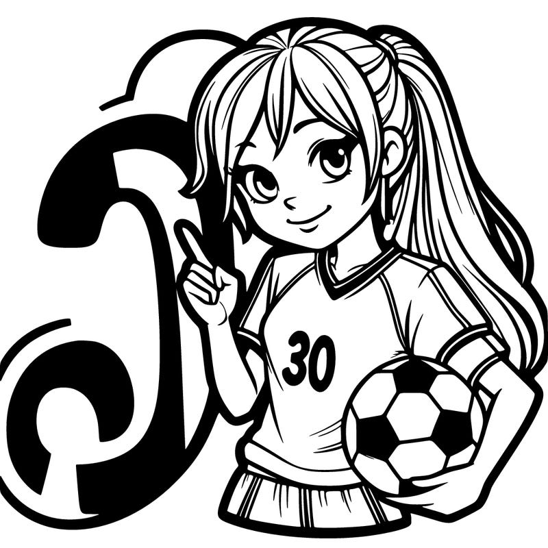 soccer girl number 30