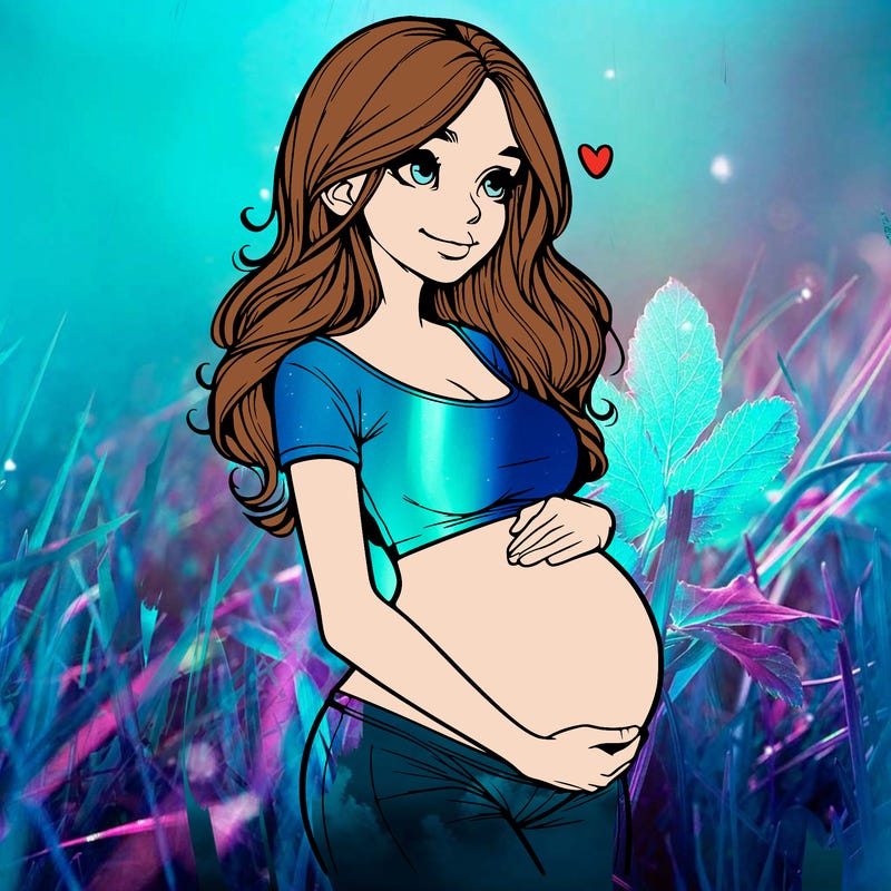realistic pregnant girl