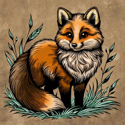 realistic fox