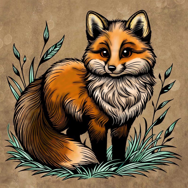realistic fox