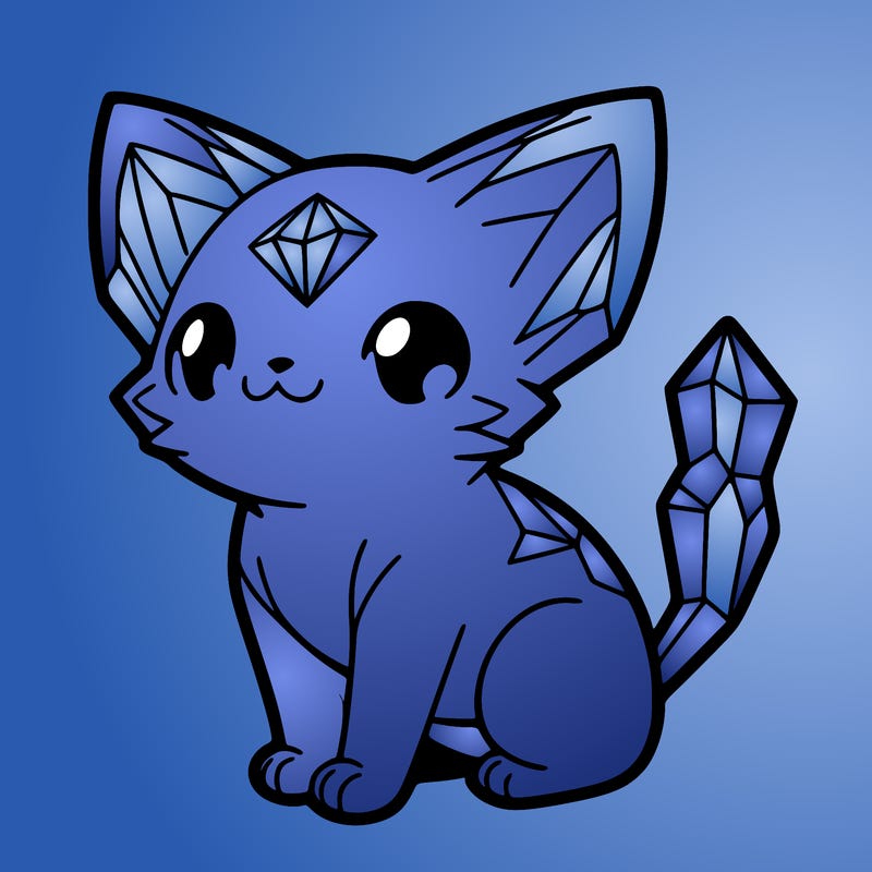 crystal kitten