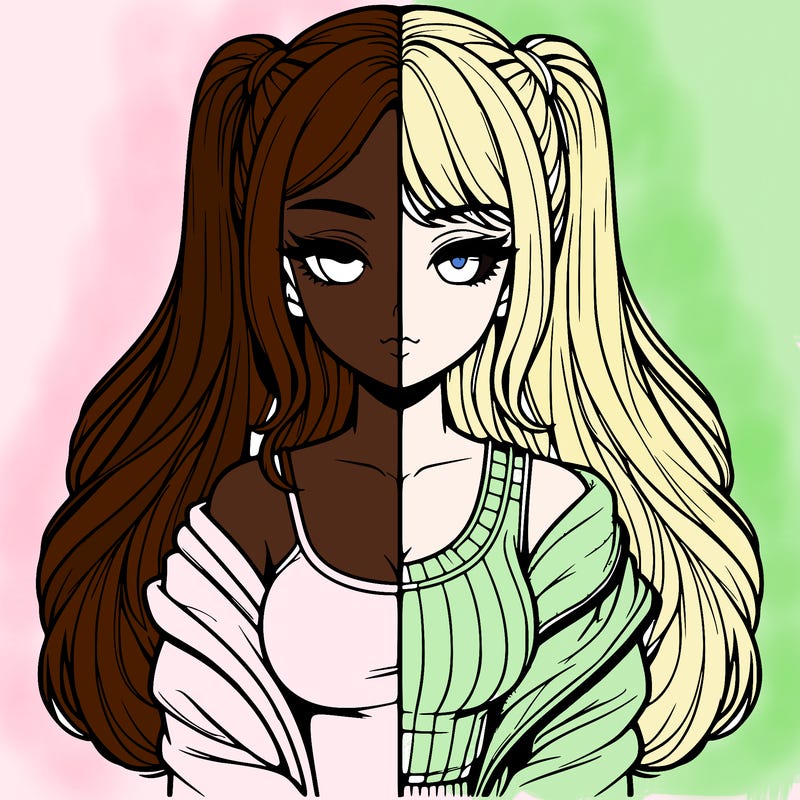 realistic girl split