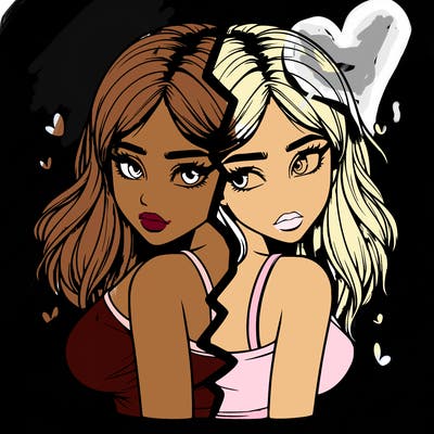 realistic girl split