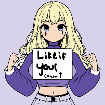 girl holding a blank sign in a long sleeve crop top