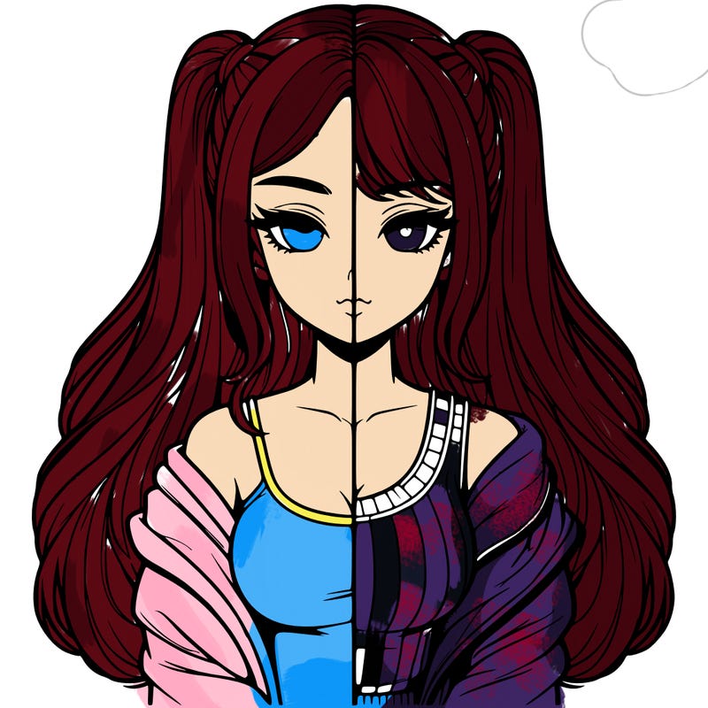 realistic girl split