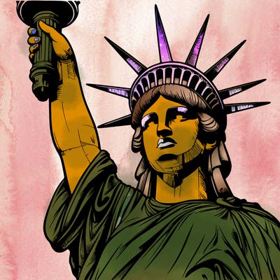 realistic statue of liberty