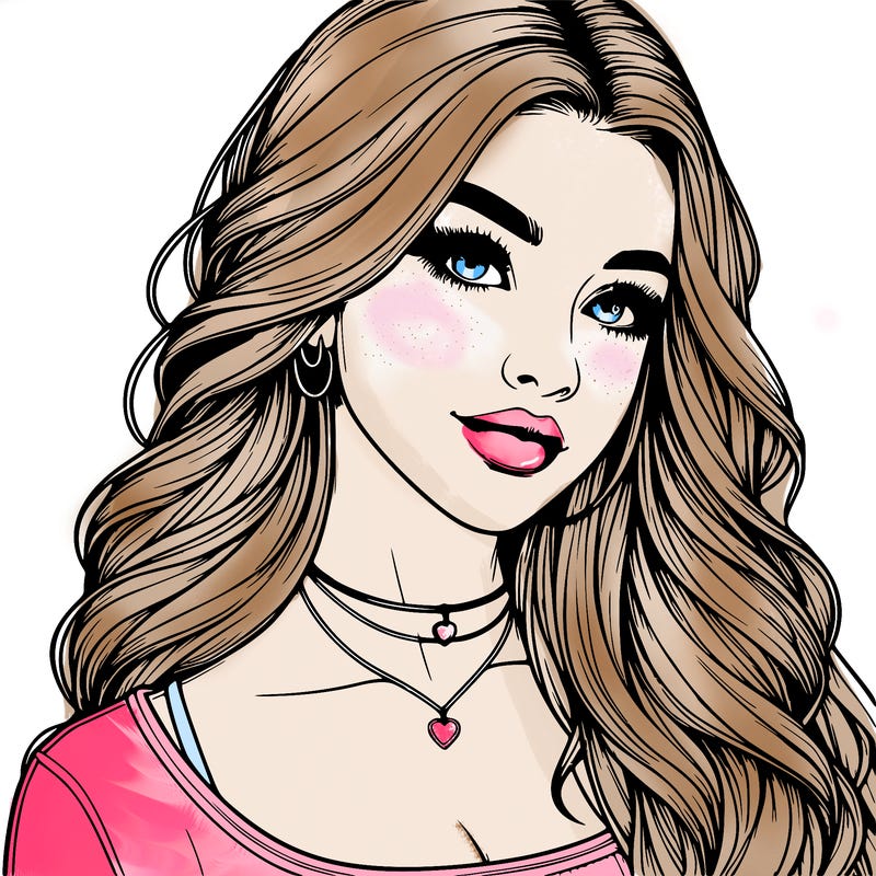 detailed realistic girl