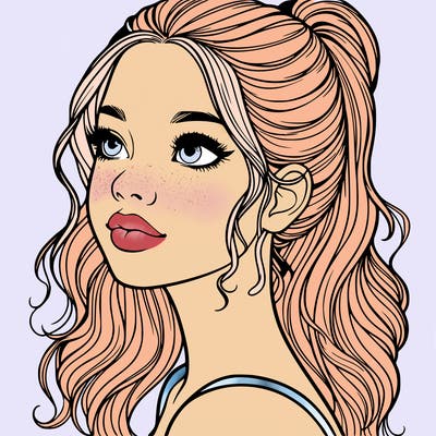 beautiful realistic girl