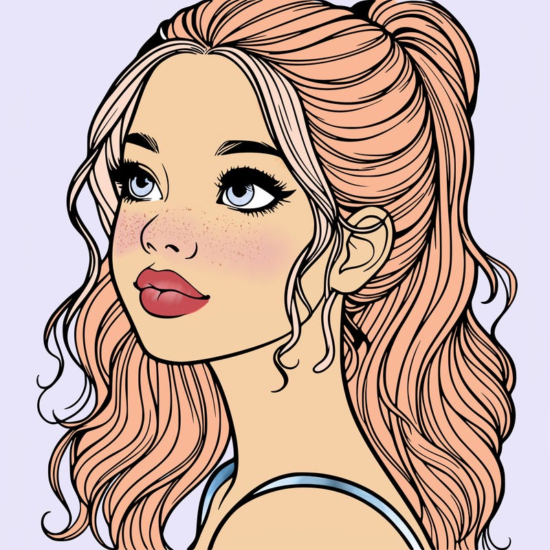 beautiful realistic girl