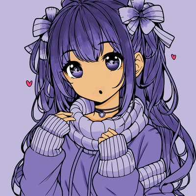 cute anime realistic girl