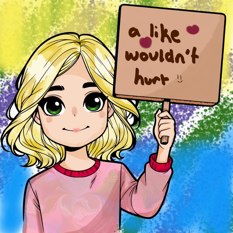 realistic girl holding up a sign