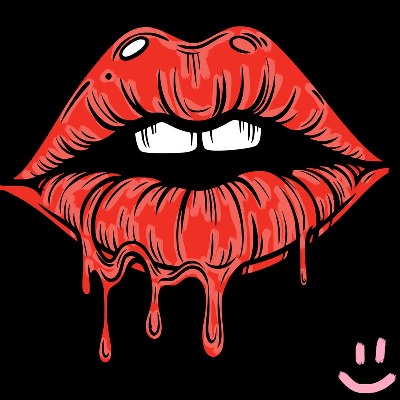 lips that look realistic and drip