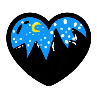 a blank heart