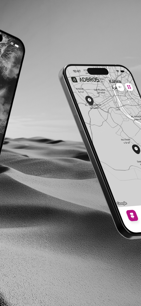 TravelApp - TravelApp interface showing a destination map with location pins on an iPhone screen