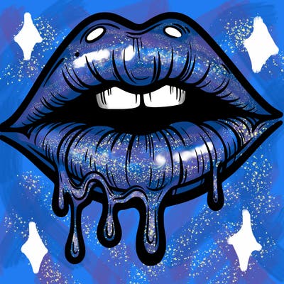 lips that look realistic and drip