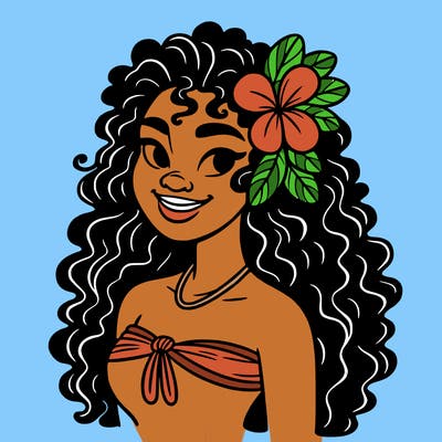 hawaiian black woman