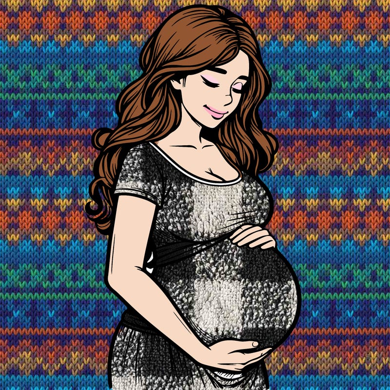 woman heavily pregnant realistic