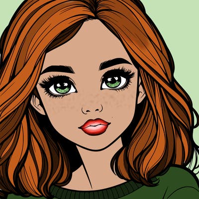 realistic girl whith cute eyes