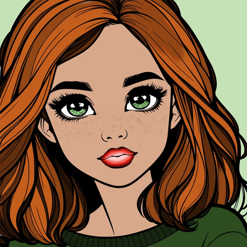 realistic girl whith cute eyes