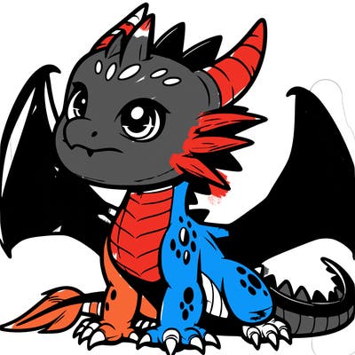 fierce baby night dragon