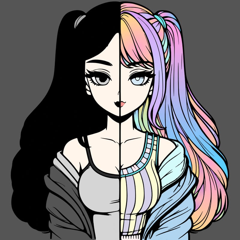 realistic girl split