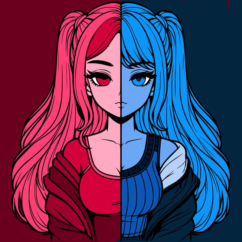 realistic girl split