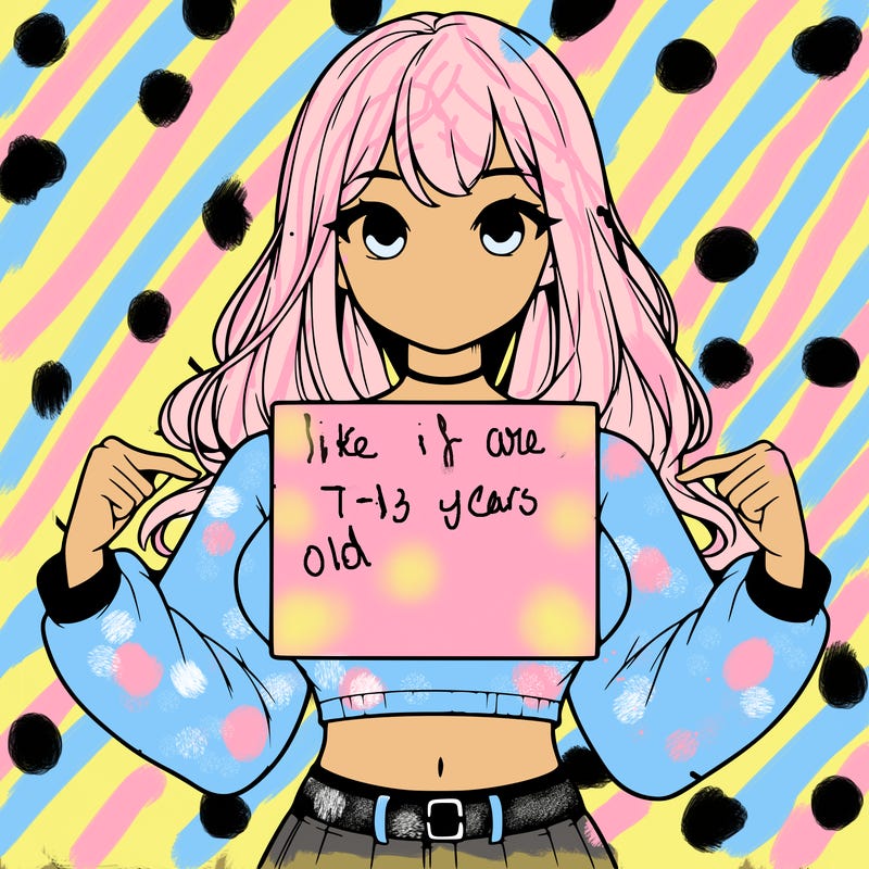 girl holding a blank sign in a long sleeve crop top