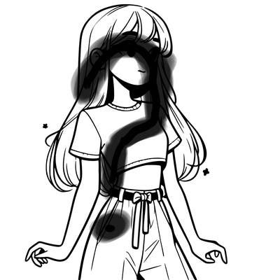 girl in a cute crop top