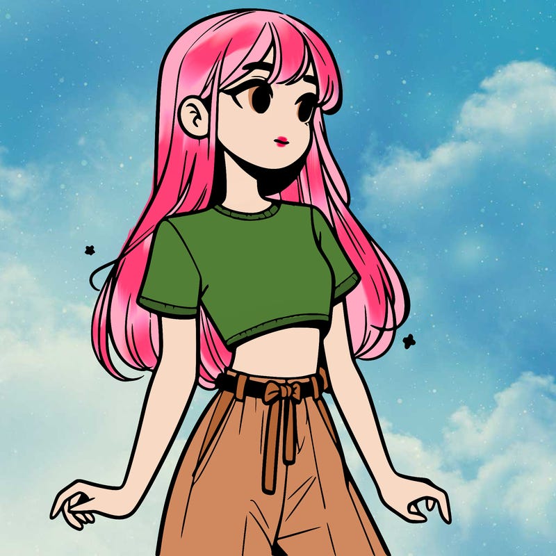 girl in a cute crop top