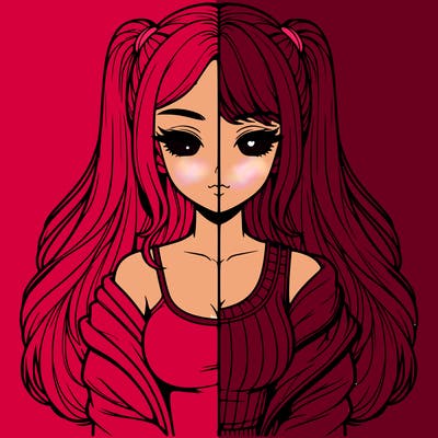 realistic girl split