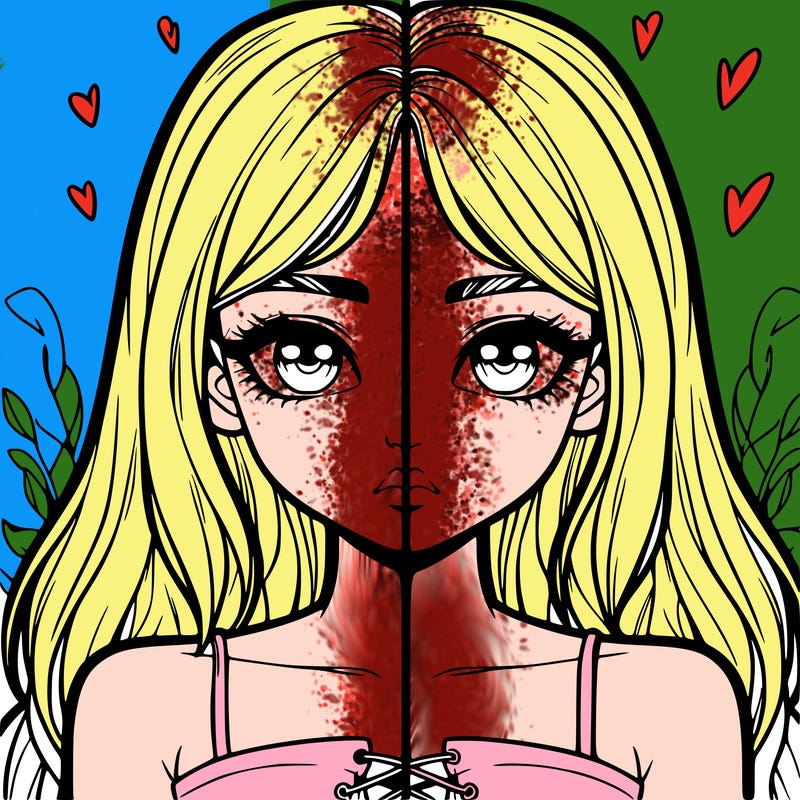 realistic girl split